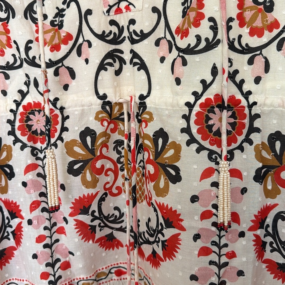Farm Rio cream cashew mandala mini dress - never worn! Sz XL - Picture 2 of 5